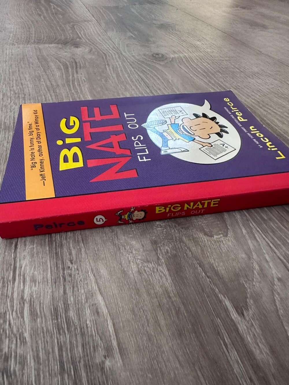 Big Nate Flips Out by Lincoln Peirce - Purple & Red Cover - Picture 2 of 2